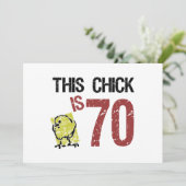 Carte Drôle des femmes 70e anniversaire (Debout devant)