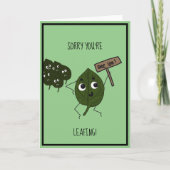 Carte Drôle "Désolé que tu partes" (Devant)