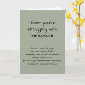 Carte Drôle Désolé, vous êtes en difficulté avec la méno (Fleur jaune)