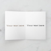 Carte Drôle dessin animé de bison de buffle (Intérieur)