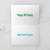 Carte Drôle dessin animé linge de fer (Intérieur)