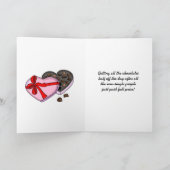 Carte Drôle d'être célibataire à la Saint-Valentin  (Intérieur)