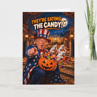 Carte drôle d'Halloween Trump | Halloween patrioti