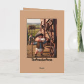 Carte drôle d'humour noir pour les premiers pas de (Dos)