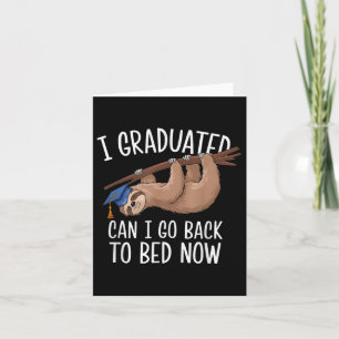 Carte Drôle Diplôme Je Diplômé Puis-Je Retourner Au Lit