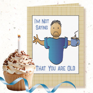 Carte Drôle Dit Ethnic Homme Cartoon Anniversaire