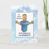 Carte Drôle Dit Snarky Ethnic Homme Cartoon Anniversaire (Devant)