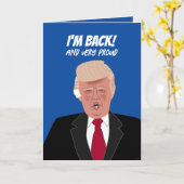 Carte Drôle Donald Trump a banni l'oreille Joyeux annive (Fleur jaune)