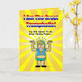 Carte Drôle Donald Trump s'en sortir (Fleur jaune)