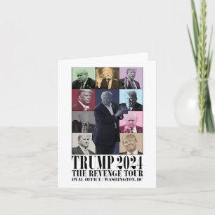 Carte Drôle Donald Trump The Revenge Tour Ultra Mega Tou