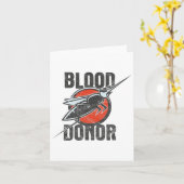 Carte Drôle donneur de sang (Fleur jaune)