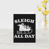 Carte Drôle Dormir Toute La Journée Noël En Juillet Retr (Fleur jaune)