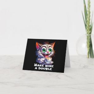 Carte Drôle double esso chat