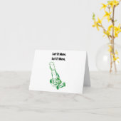 Carte Drôle Drôle Cartographie de tondeuse de gazon - La (Fleur jaune)