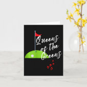 Carte Drôle Drôle Dames Golf Verts Femmes Reines Aimer G (Fleur jaune)