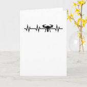 Carte Drôle Drone Pilote Dons Drone Lover Quadcopter FPV (Fleur jaune)