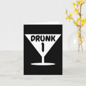 Carte Drôle Drunk 1 Party Chose Halloween Costume (Fleur jaune)