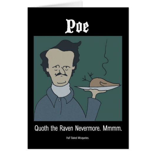 Carte drôle - Edgar Allan Poe (Devant)
