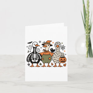Carte Drôle Éffrayant Halloween Ghost Treat or