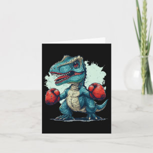 Carte Drôle Enfants Boxer Dinosaure Avec Gants Boxer Coû