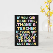 Carte Drôle Enseignant Et Gardien Appréciation Gardien (Fleur jaune)