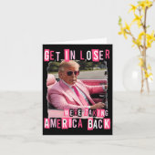 Carte Drôle Entrez Les Perdants Nous Allons Reprendre L' (Fleur jaune)