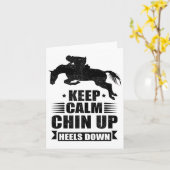 Carte Drôle équitation équitation Cadeau Filles Cool Chi (Fleur jaune)