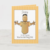 Carte Drôle Ethnic Homme Cartoon Sassy Anniversaire (Devant)