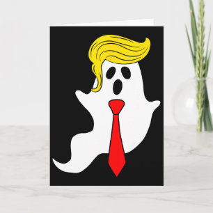 Carte Drôle Fantôme Trump Cheveux Trump Halloween Donald