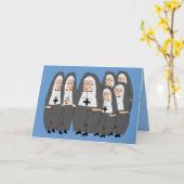 Carte Drôle "Fat Nuns" Cadeaux pour toute occasion (Fleur jaune)