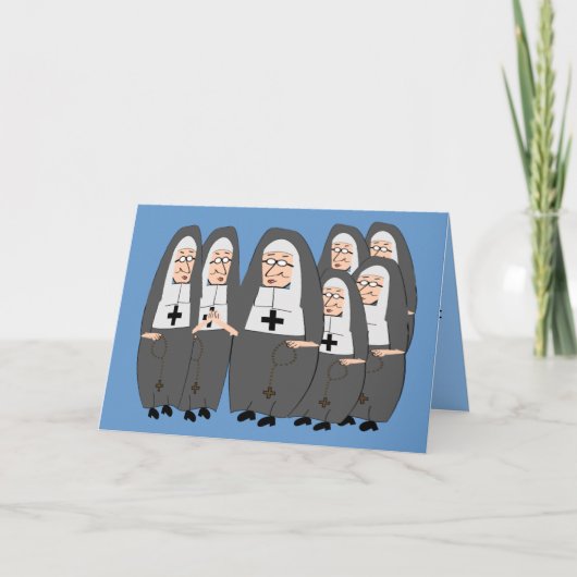 Carte Drôle "Fat Nuns" Cadeaux pour toute occasion (Devant)