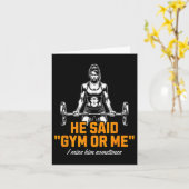 Carte Drôle Femme Poids Levant Bodybuilding Saying Graph (Fleur jaune)