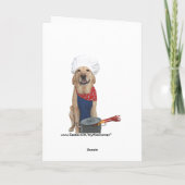 Carte Drôle Fête des pères chien (Dos)