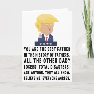 Carte Drôle Fête des pères de Trump