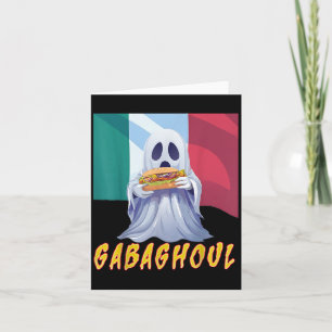 Carte Drôle Gabaghoul Gabagool italo-américain Halloween