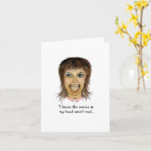 Carte Drôle Gal Entendre Des Idées Magnifiques (Fleur jaune)