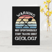 Carte Drôle Géologie Sunset Cadeau pour géologue (Fleur jaune)