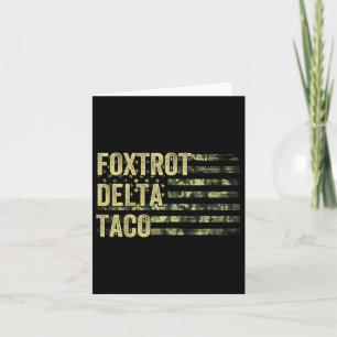 Carte Drôle Go Taco Chemise Foxtrot Delta Taco 6