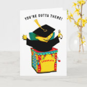 Carte Drôle Graduation (Fleur jaune)