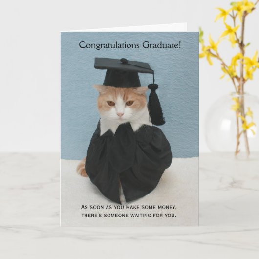 Carte Drôle Graduation (Fleur jaune)