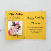 Carte Drôle Grenouille Toad Croak fille Joyeux anniversa (Intérieur)