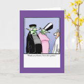 Carte Drôle Halloween Card Pour Lui (Fleur jaune)