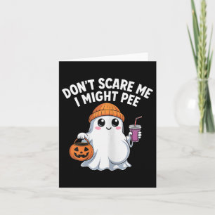 Carte Drôle Halloween Fantôme Enceinte Ne m'E pas Je pou