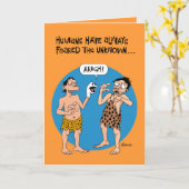 Carte Drôle Halloween Fright (Fleur jaune)