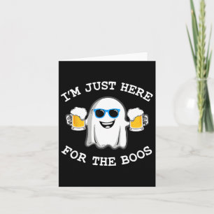 Carte Drôle Halloween Tee Je suis juste ici pour le cost
