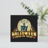 Carte Drôle Halloween Trick or Treat Flat Card (Debout devant)