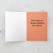 Carte Drôle Halloween Trump Trick-ou-Traiteurs (Intérieur)