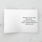 Carte Drôle Happy Halloween Message de salutation (Intérieur)