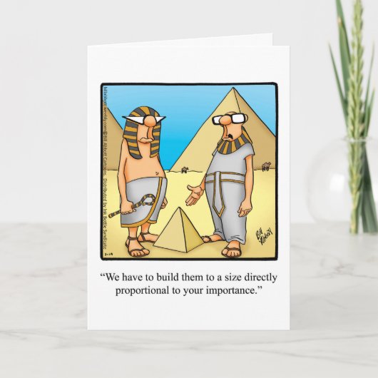 Carte Drôle Happy King Tut Day Card (Devant)