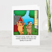 Carte Drôle Happy Pet Owner's Day Greeting Card (Devant)